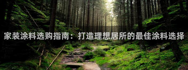 和记官网登录：家装涂料选购指南：打造理想居所的最佳涂料选择