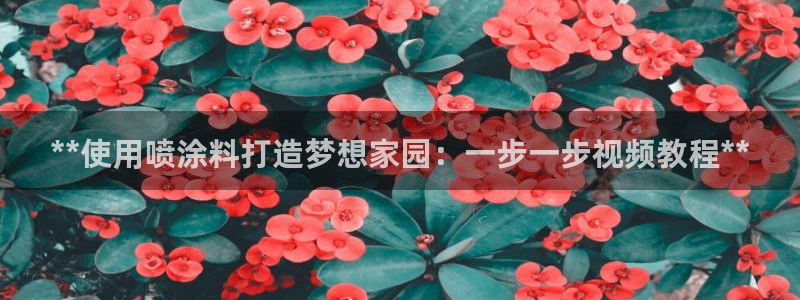 和记国际电讯市值：**使用喷涂料打造梦想家园：一步一步视频教程**