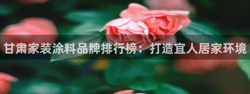 和记平台官方网：甘肃家装涂料品牌排行榜：打造宜人居家环境