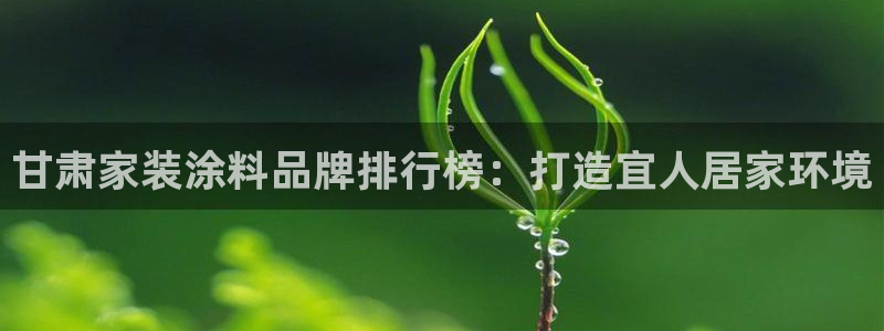 和记Ag：甘肃家装涂料品牌排行榜：打造宜人居家环境