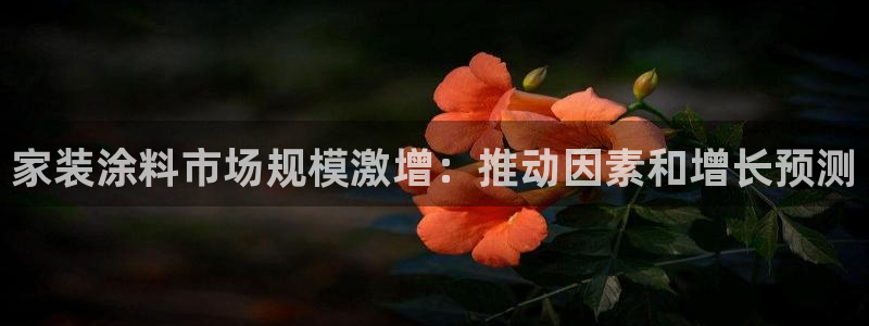 和记h188：家装涂料市场规模激增：推动因素和增长预测