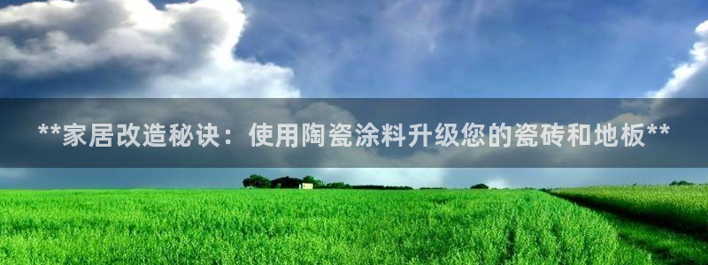 和记国际开户网站：**家居改造秘诀：使用陶瓷涂料升级您的瓷砖和地板**