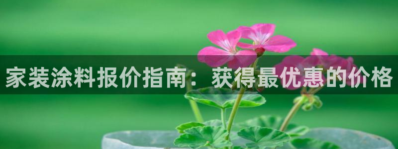 和记app官网：家装涂料报价指南：获得最优惠的价格