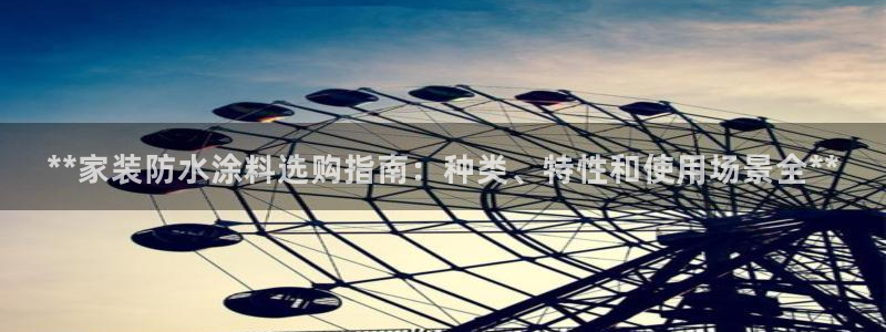 和记官网 公司：**家装防水涂料选购指南：种类、特性和使用场景全**