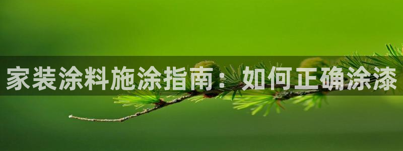 和记app官网：家装涂料施涂指南：如何正确涂漆