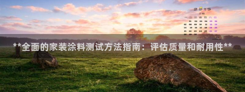 和记广告女主角：**全面的家装涂料测试方法指南：评估质量和耐用性**