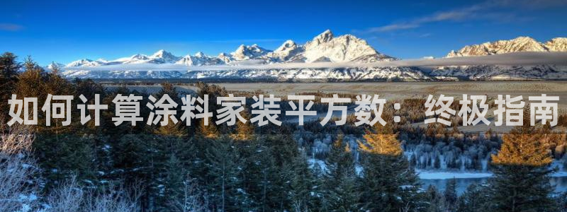 和记平台登陆：如何计算涂料家装平方数：终极指南
