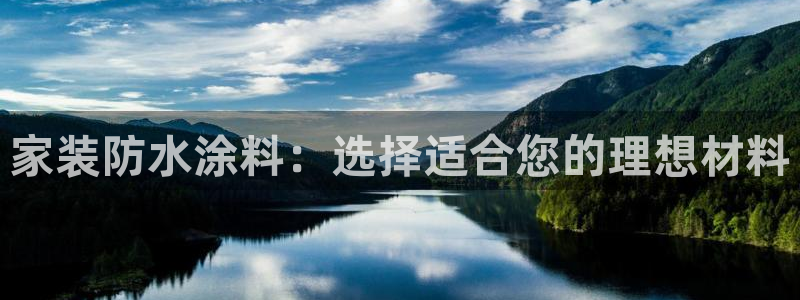 和记官网：家装防水涂料：选择适合您的理想材料