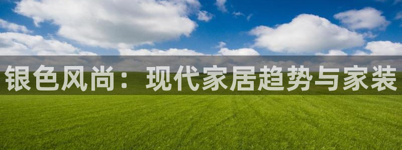 和记平台登录：银色风尚：现代家居趋势与家装