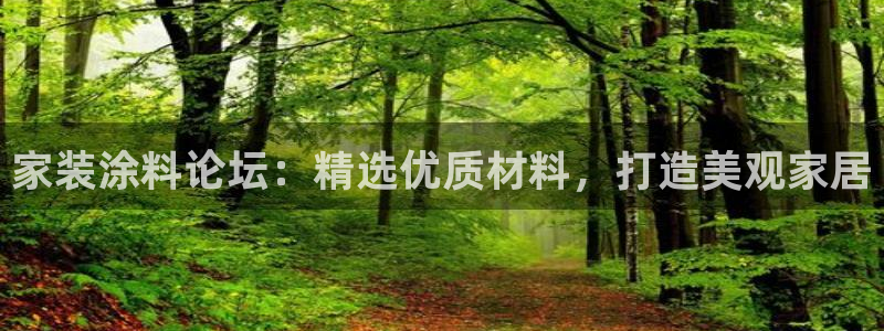 和记国际官网官网：家装涂料论坛：精选优质材料，打造美观家居