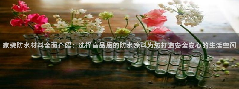 和记国际开户：家装防水材料全面介绍：选择高品质的防水涂料为您