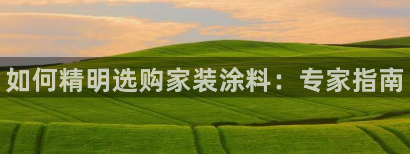 和记平台官网：如何精明选购家装涂料：专家指南