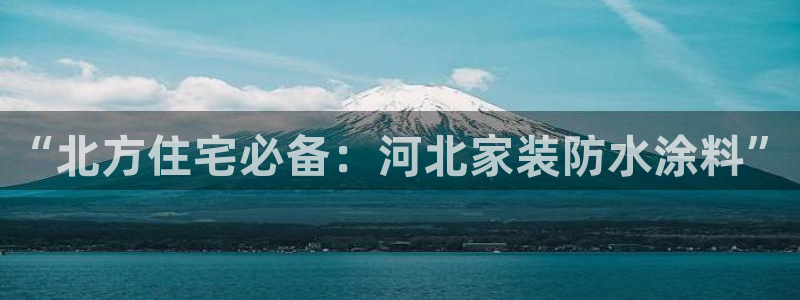 和记电业集团：“北方住宅必备：河北家装防水涂料”